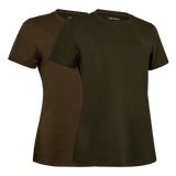 Deerhunter Lady 2-pak T-shirts, Fallen leaf / Timber
