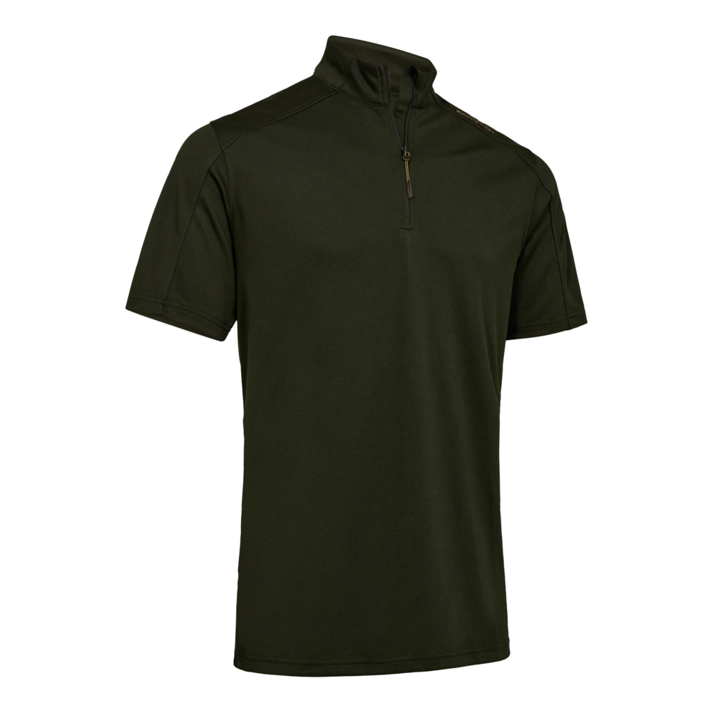 Deerhunter CLIMATE ½-zip T-shirt med 37.5® Technology, Forest Ember