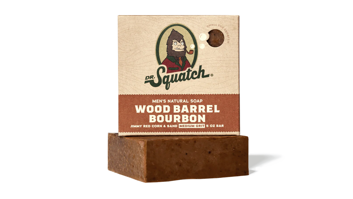 Dr. Squatch Wood Bourbon Barrel, Sæbeblok