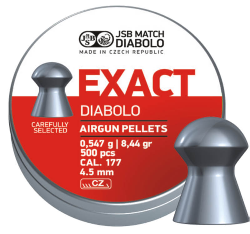 JSB Exact Hagl, 500 stk, 4,5 mm(.177)