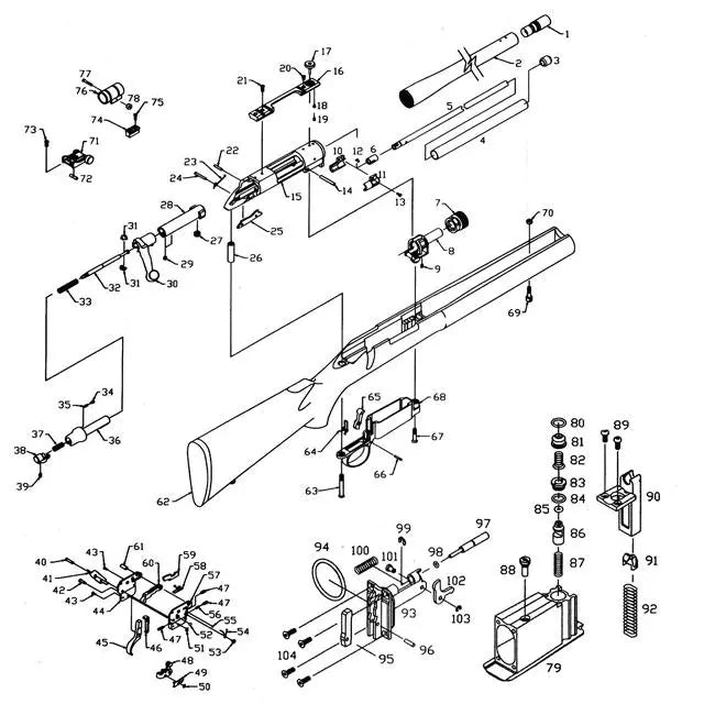 KJ Works M700 del 31 reservedelstegning illustration