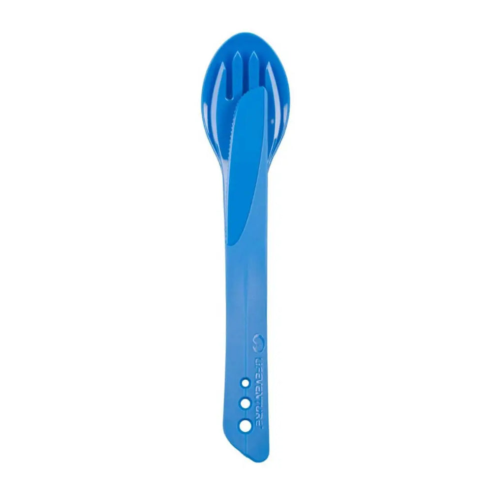 Lifeventure Ellipse sporksæt i marineblå farve, praktisk til outdoor ture.