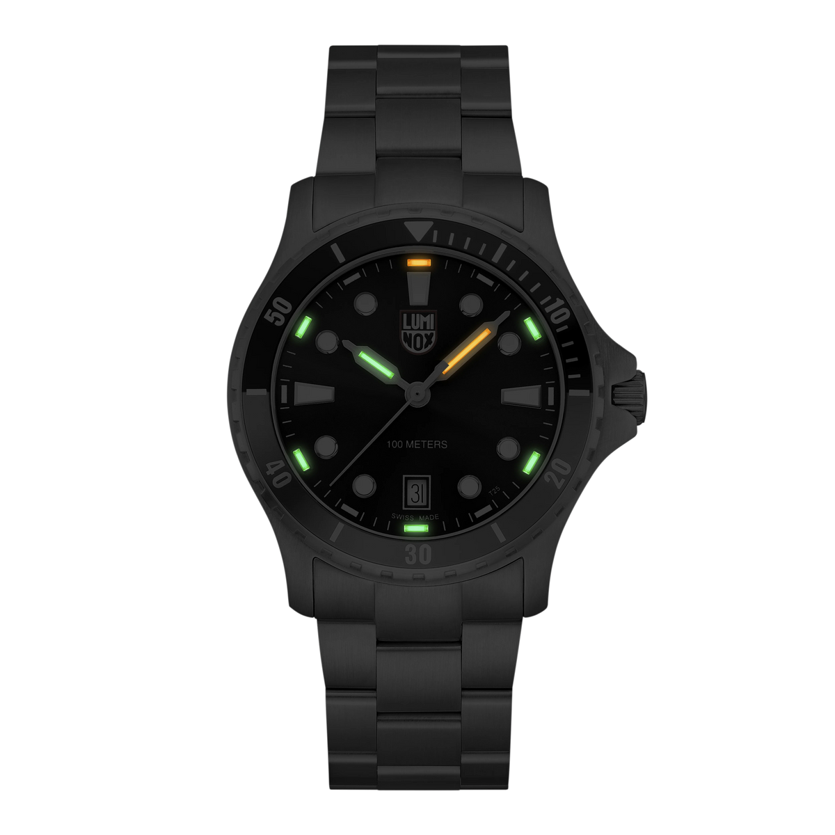 Luminox Nordic III SS, Sort