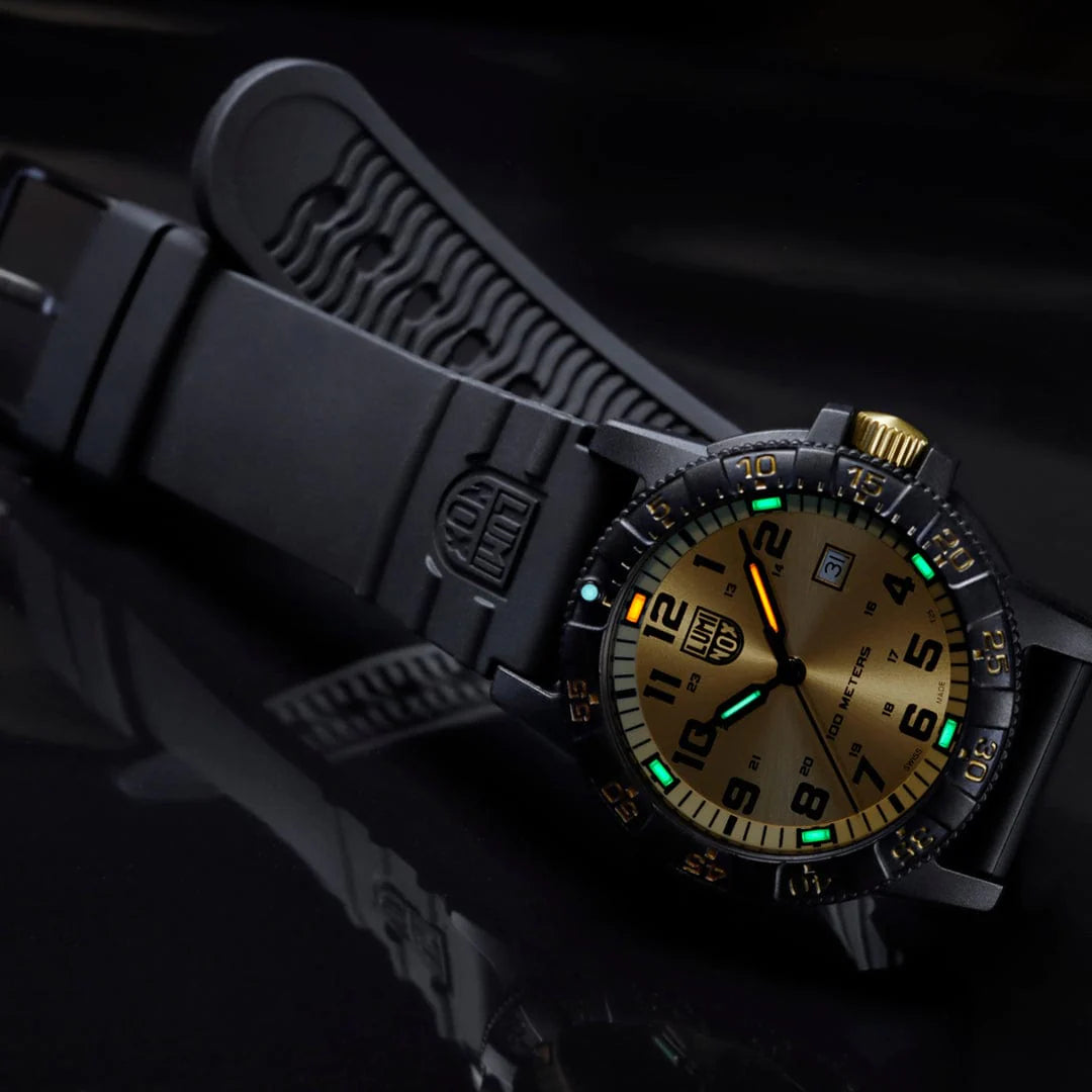Luminox Leatherback Sea Turtle, Sort/Champagne