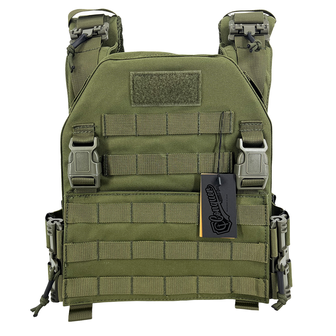 Conquer MPC 2.0 plate carrier i OD grøn set forfra