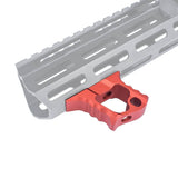 Metal CNC Håndstop, M-LOK/Keymod, Rød