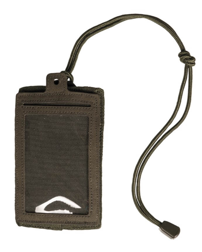 Mil-Tec ID Lomme med Lanyard, OD Grøn