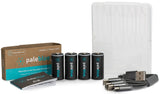 Pale Blue Genopladelige CR123A Batterier, 4 stk
