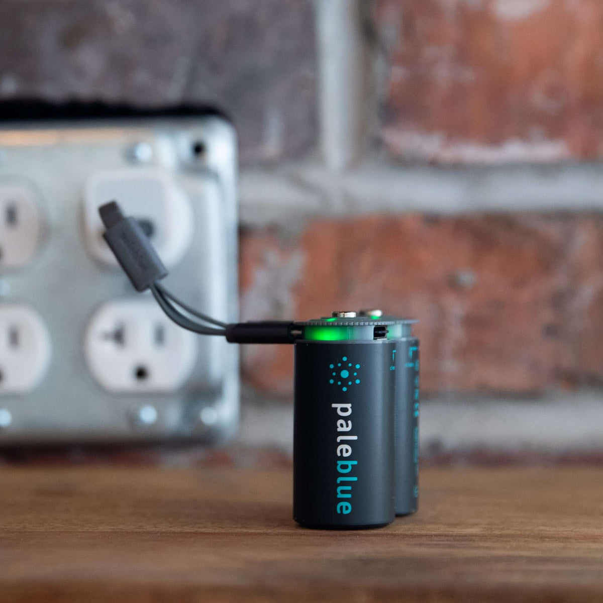 Pale Blue Genopladelige C Batterier