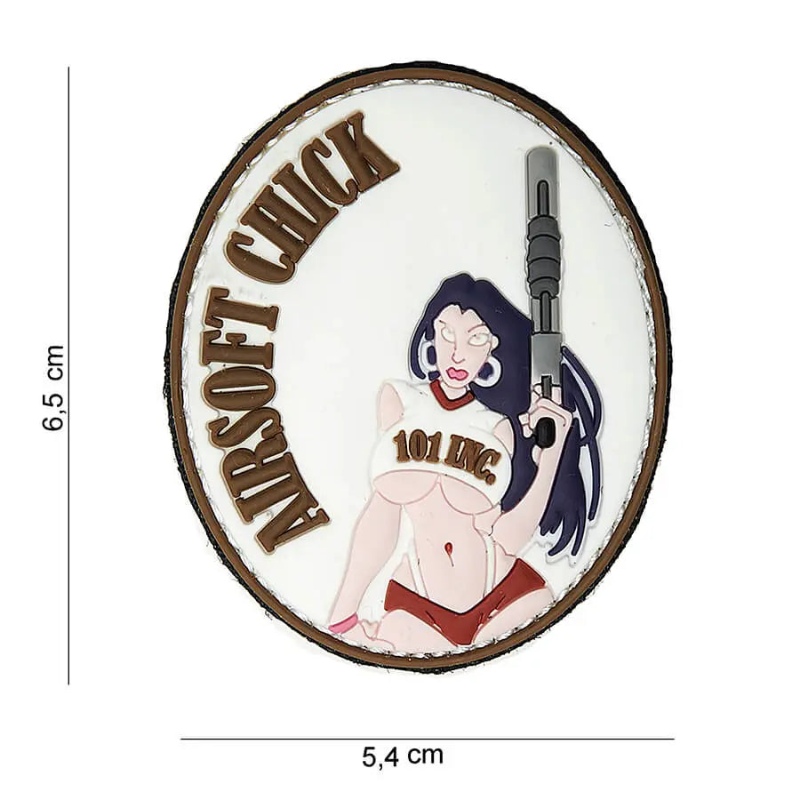 Patch, PVC, Airsoft Chick 101 Inc