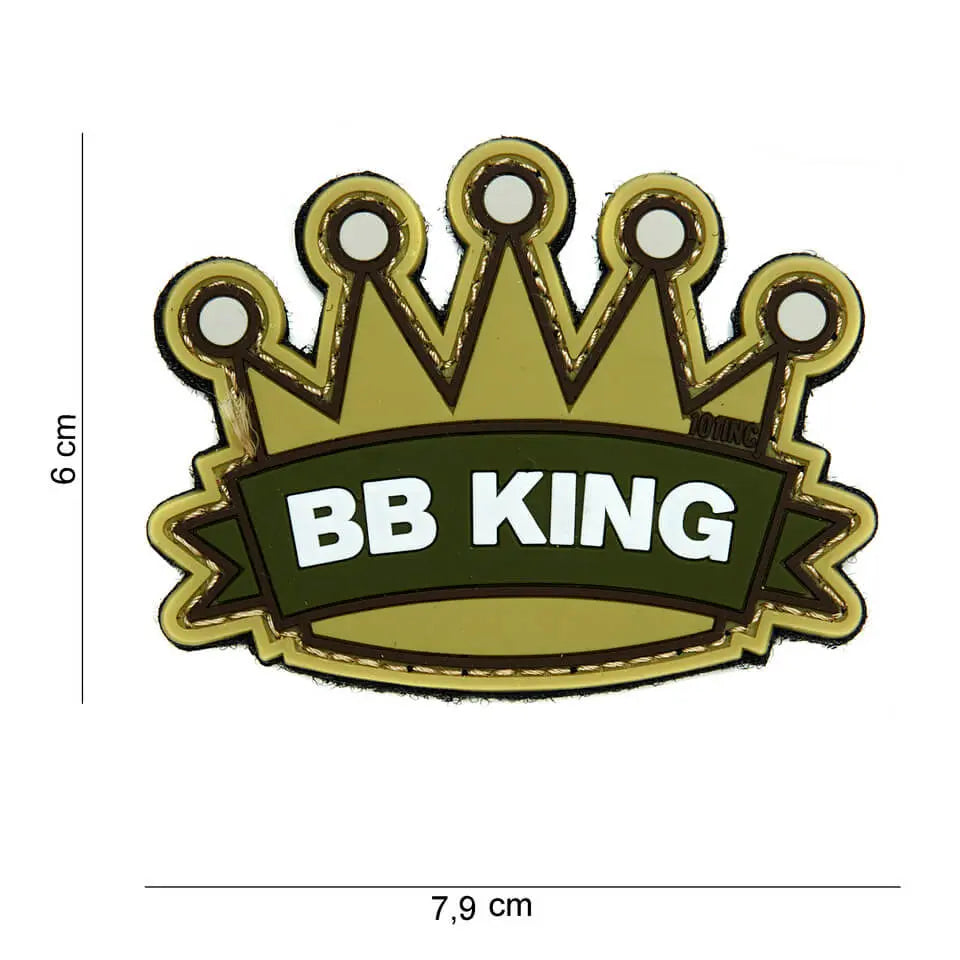 Patch BB King med velcro til tøj, hatte eller hjelme.