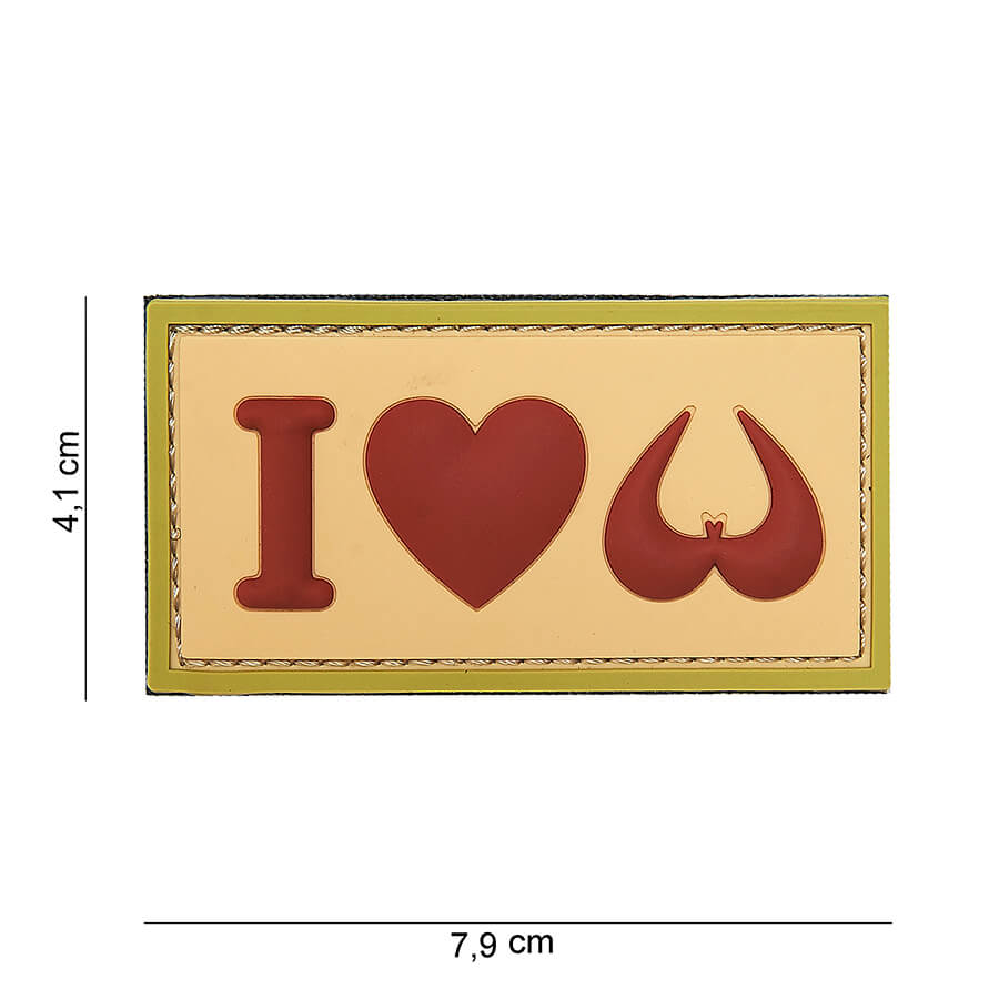 Patch, PVC, I love boobies