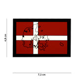 Patch, Dannebrog med kontur