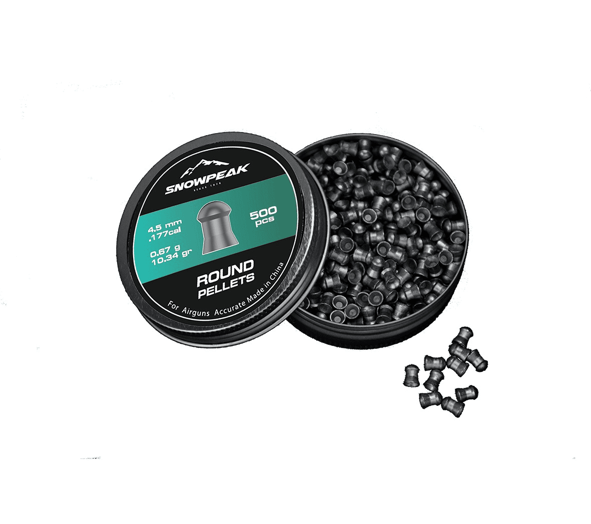 Snowpeak Round Heavy hagl 4,5 mm, 500 stk – billede 1