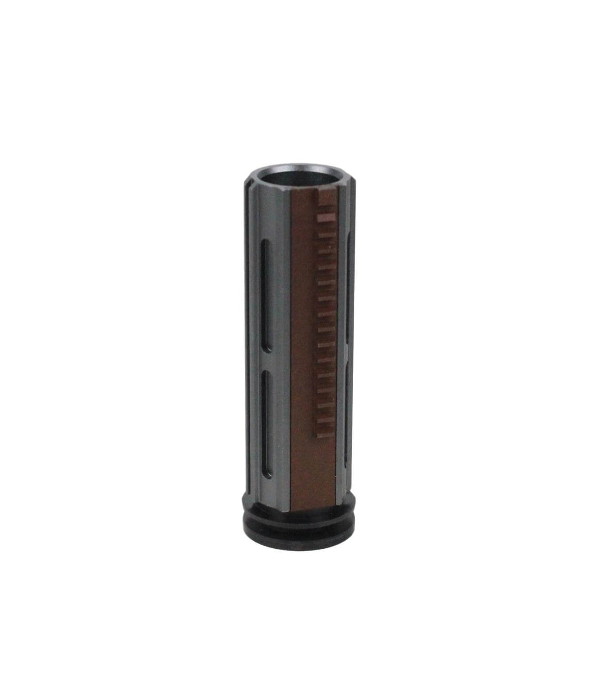 Stempel, alu, lætvægt, halve tænder, med stempelhoved