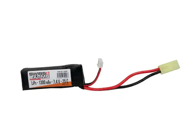 Swiss Arms 7,4V, 1300 mAh, LiPo Batteri Swiss Arms