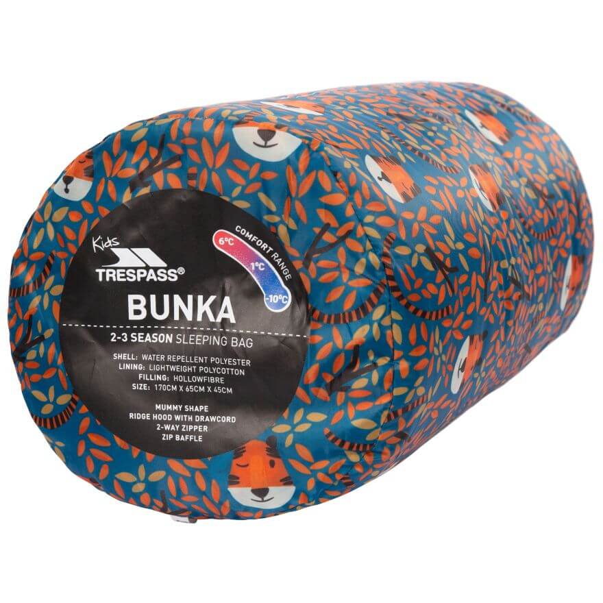 Trespass Bunka Børne Sovepose, Tiger