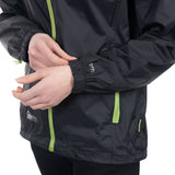 Trespass Qikpac Unisex Vandtæt Jakke, Sort