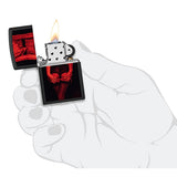 Zippo Lighter Woman, Black Matte – størrelse i hånden – billede 4