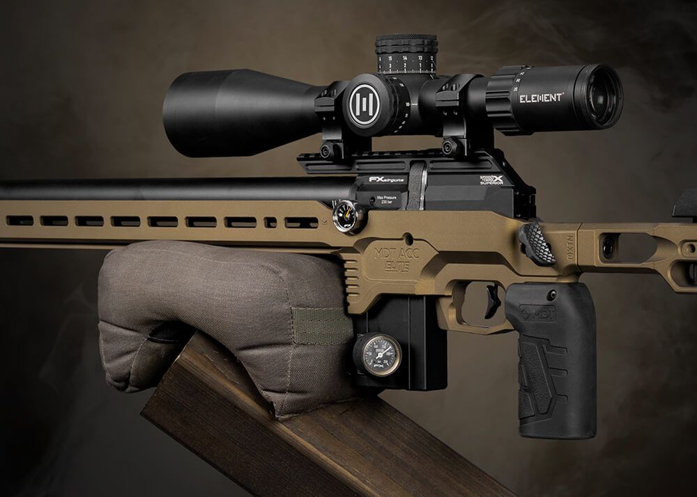 FX DRS MKII Pro MDT Sniper PCP-luftgevær i 4,5 mm med MDT-chassis i aluminium