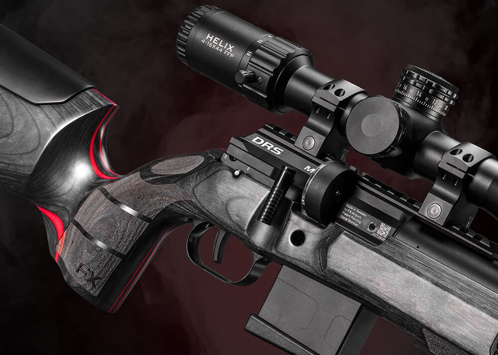FX DRS MKII Redline Compact PCP-luftgevær i 4,5 mm med lamineret træskæfte