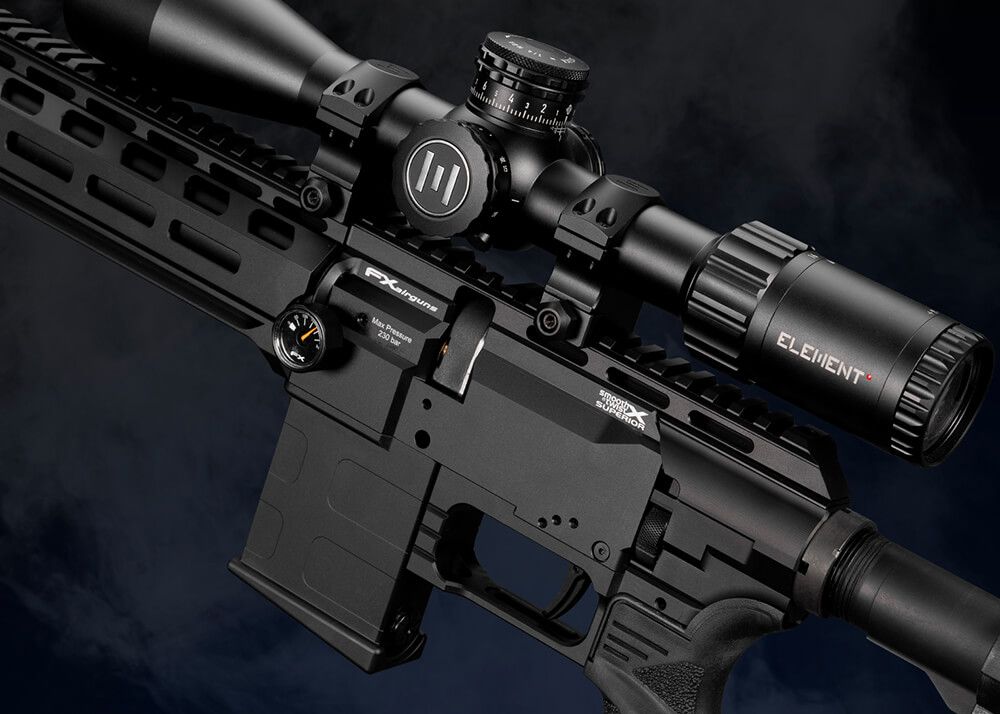 FX DRS MKII Tactical CB Standard PCP-luftgevær i 4,5 mm med luftreservoir i kolben
