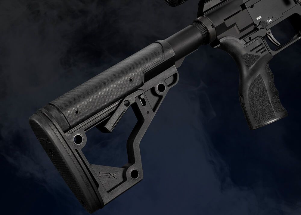 FX DRS MKII Tactical Sniper PCP-luftgevær i 4,5 mm med langt løb og AR15-kolbe
