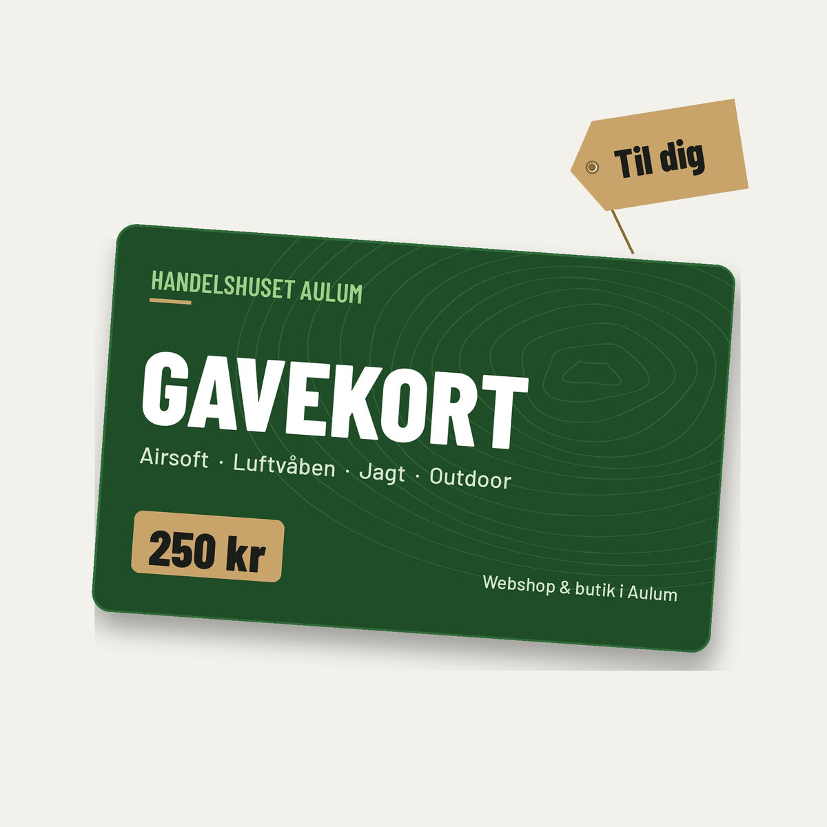 Gavekort til Handelshuset Aulum – 250 kr
